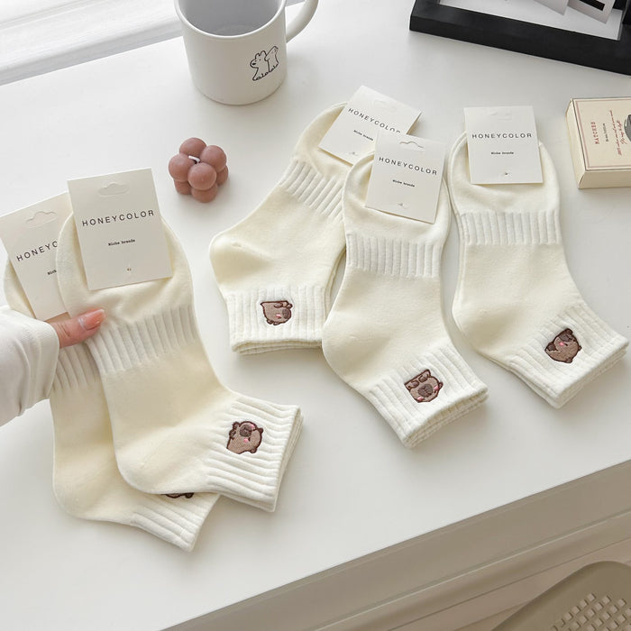 Wholesale Socks, mid tube socks, cotton socks, sweat absorbing sports cotton socks, embroidery