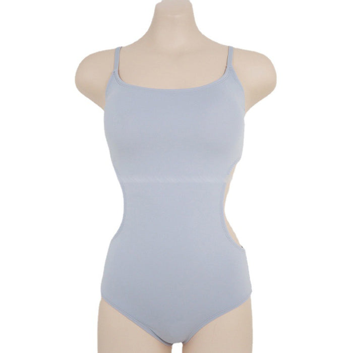 Wholesale One piece suspender leak back sexy minimalist swimsuit