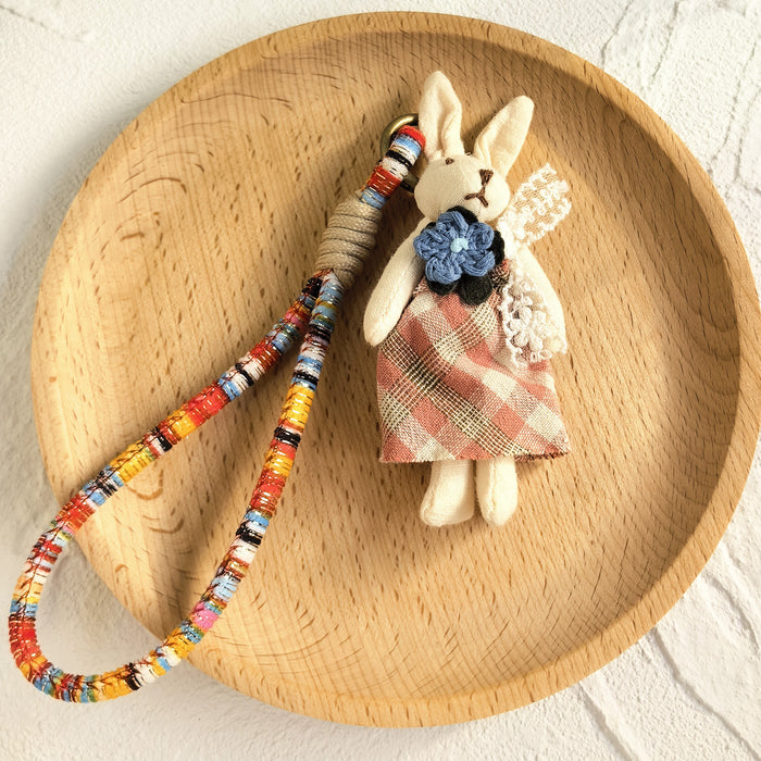 Wholesale Handmade Cartoon Animal Fabric Keychain Bag Charm - Cute Little Bear Pig Duck MOQ≥2