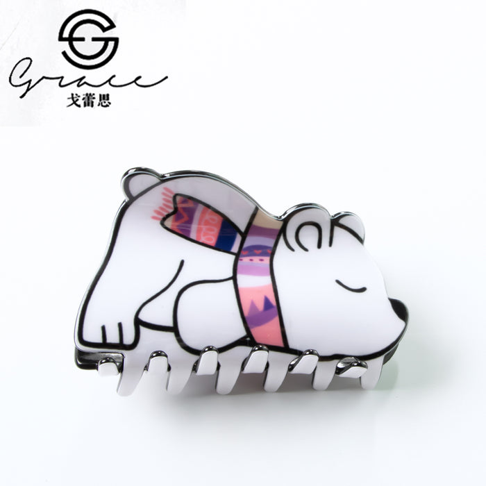 Wholesale Frog hairpin rabbit jewelry bear cartoon cute grip clip