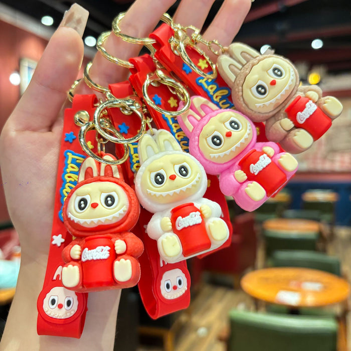 Wholesale Cartoon doll keychain cute little sheep doll keychain trendy toy gift pendant