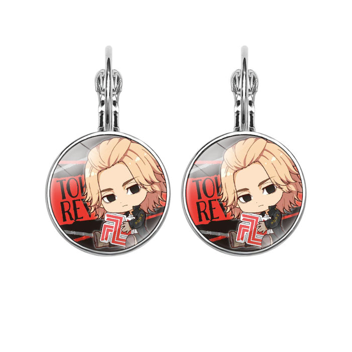 Wholesale Avengers Time Gem French earrings anime peripheral jewelry