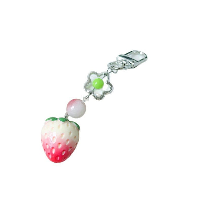 Wholesale Fruit Keychain Bag Pendant Accessories Strawberry Mobile Phone