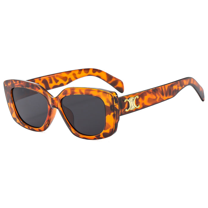 Wholesale Retro sunglasses, high-end glasses, new large frame rectangular sunshade and sun protection sunglasses