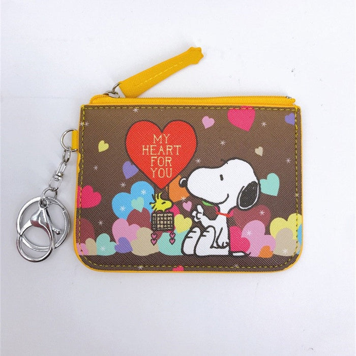 Wholesale Student Cartoon Leather Wallet with Keychain