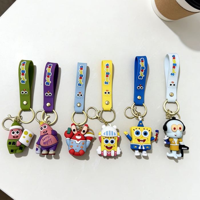 Wholesale Cartoon Silicone PVC Keychain Car Bag Charm Key Accessory Fashion Gift MOQ≥2