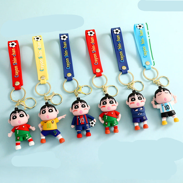 Wholesale  Cartoon cute key chain football pendant car school bag key chain