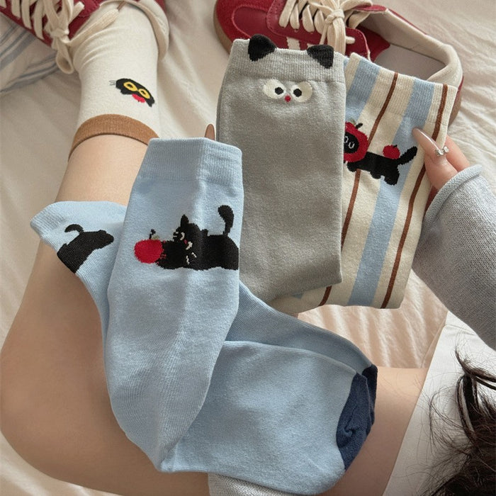 Wholesale Cute cartoon socks, small and niche pile socks