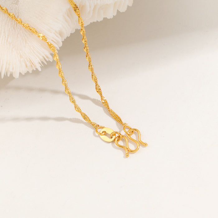 Wholesale M-clasp snake bone chain necklace/ choker,  versatile clavicle titanium steel chain