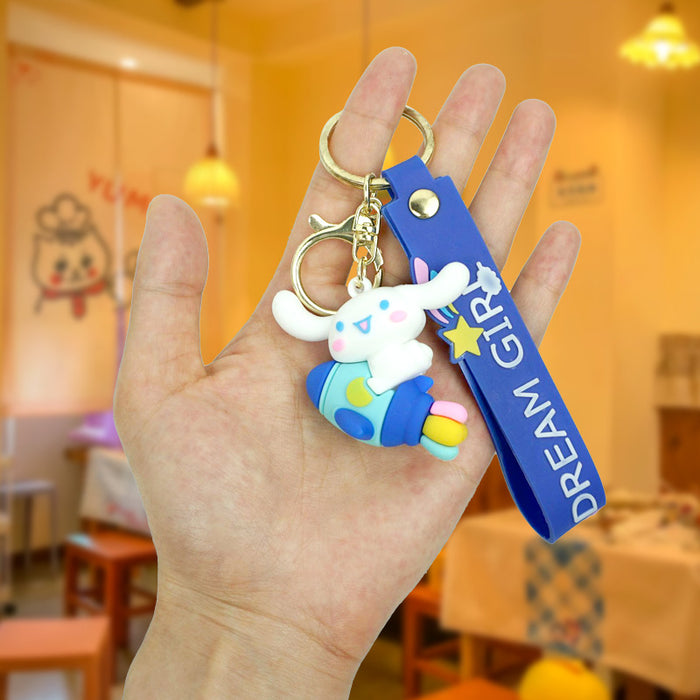 Wholesale Rubber Cartoon Doll Keychain JDC-KC-Yexiang018