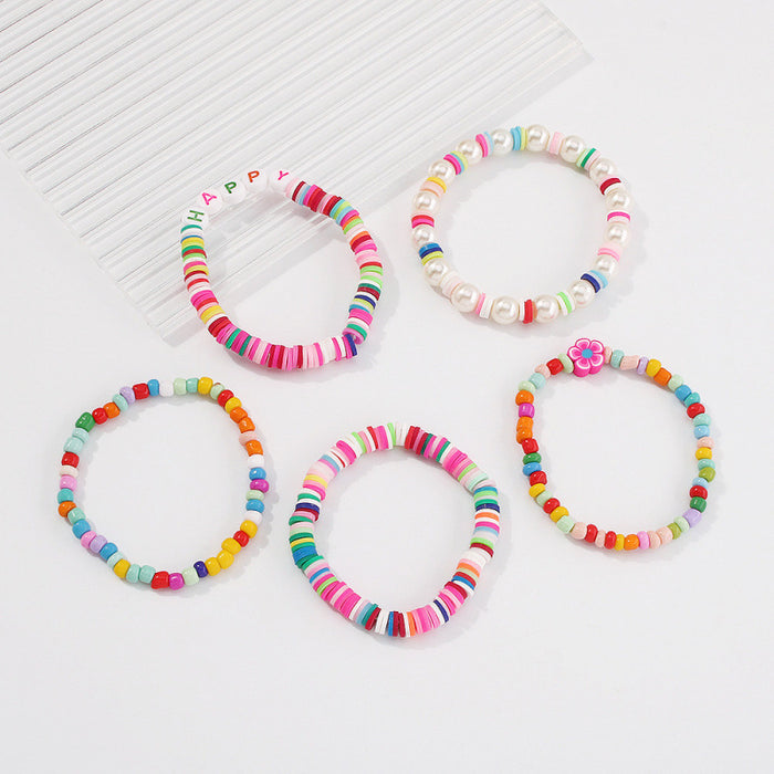 Wholesale Cute and colorful bead jewelry set bracelet
