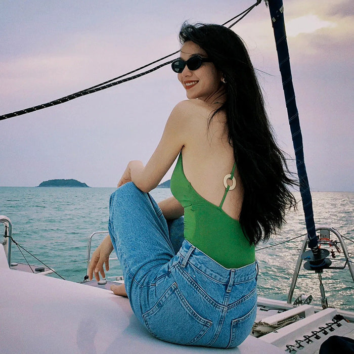 Wholesale Jumpsuit style sexy and slimming swimsuit for hot girls