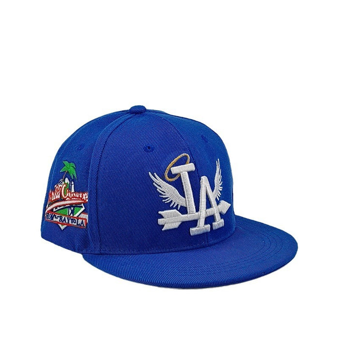 Wholesale Street hip-hop flat-top baseball cap with LA lettering