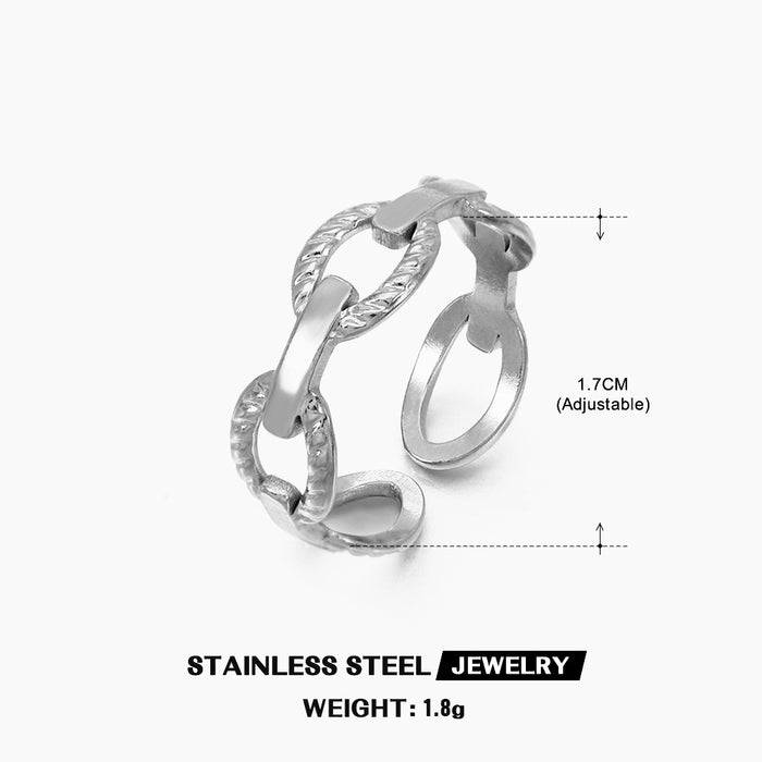 Wholesale Gold Plated stainless steel star moon Rings Adjustable rings for women