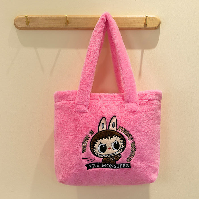 Wholesale Color Rags Plush Bag Children' s Casual Doll Bag Girl' s Cartoon Creative Snacks Portable Shoulder Bag