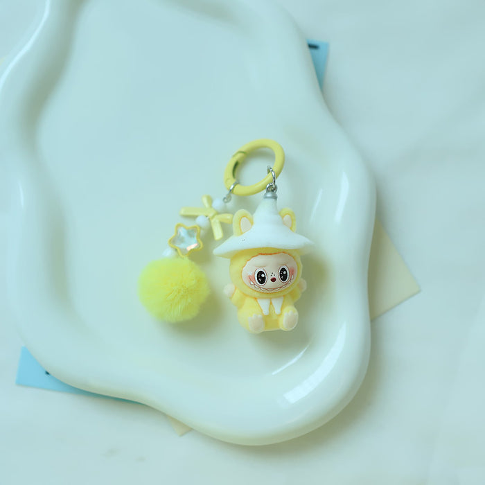 Wholesale Flocking wizard key chain pendant cute doll accessories mobile phone accessories pendant