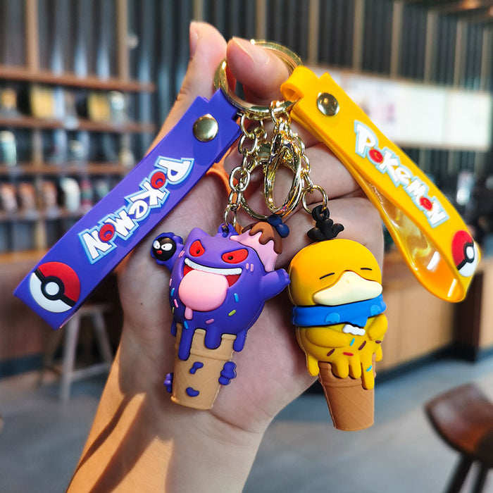 Wholesale Cartoon Silicone Doll Keychain JDC-KC-Tingm307