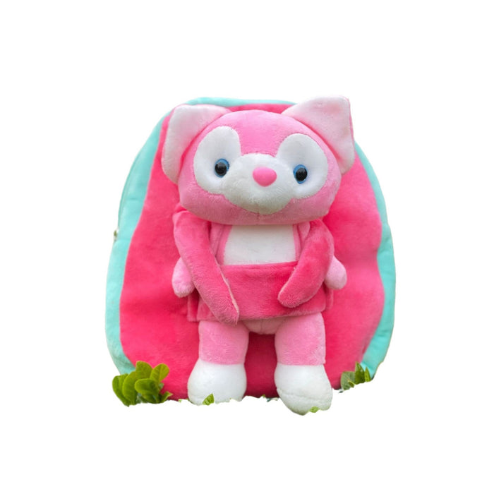 Wholesale Pink Fox Bell Plush Toy Doll Machine Doll Couple  Gift Rag Doll Pillow