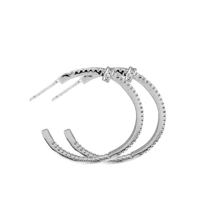 Wholesale Earrings with personality, fashion, simplicity, earrings, zircon rhinestone earrings, silver needle earrings