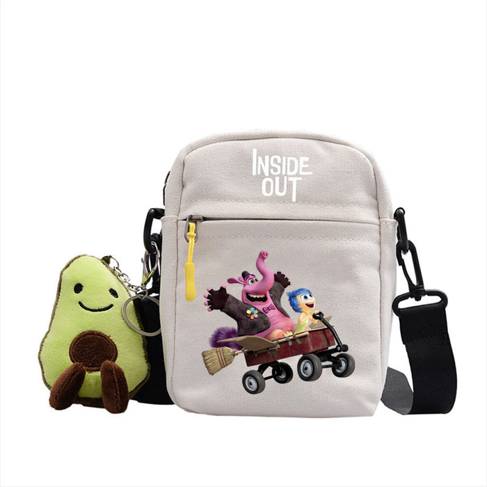 Wholesale Cartoon Printed Pattern Canvas Messenger Shoulder Bag JDC-SD-WuDuomei003