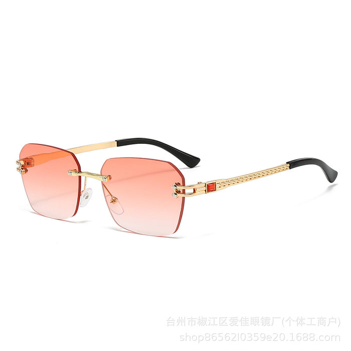Wholesale New Fashionable Frameless Cut Edge Sunglasses, Personalized Trendy Sunglasses, Sunglasses