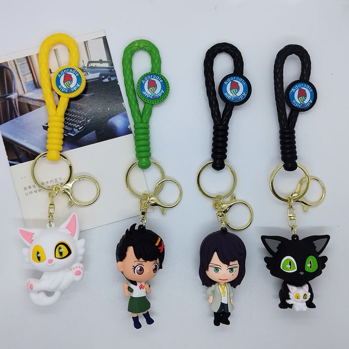 Wholesale Cartoon Drop Gel Doll Ling Bud Journey Keychain Pendant Couple Bag Car Key Chain Gift