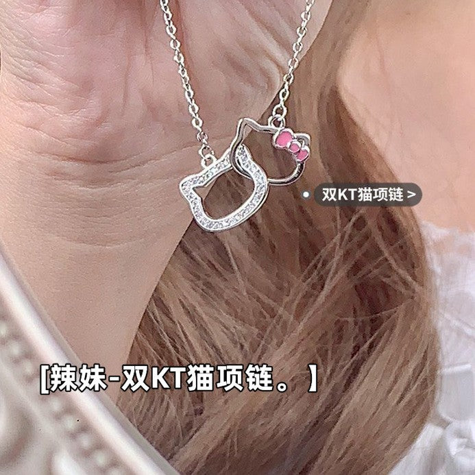 Wholesale  kit Cat Pink Ring Cat Cartoon Opening Adjustment Ring