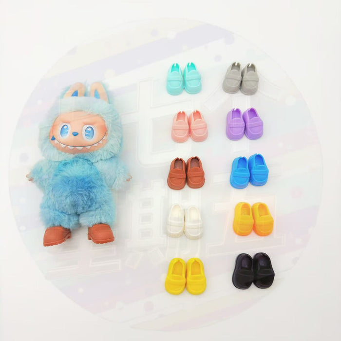 Wholesale cotton doll can stand and change imitation leather shoes high heels business casual shoes