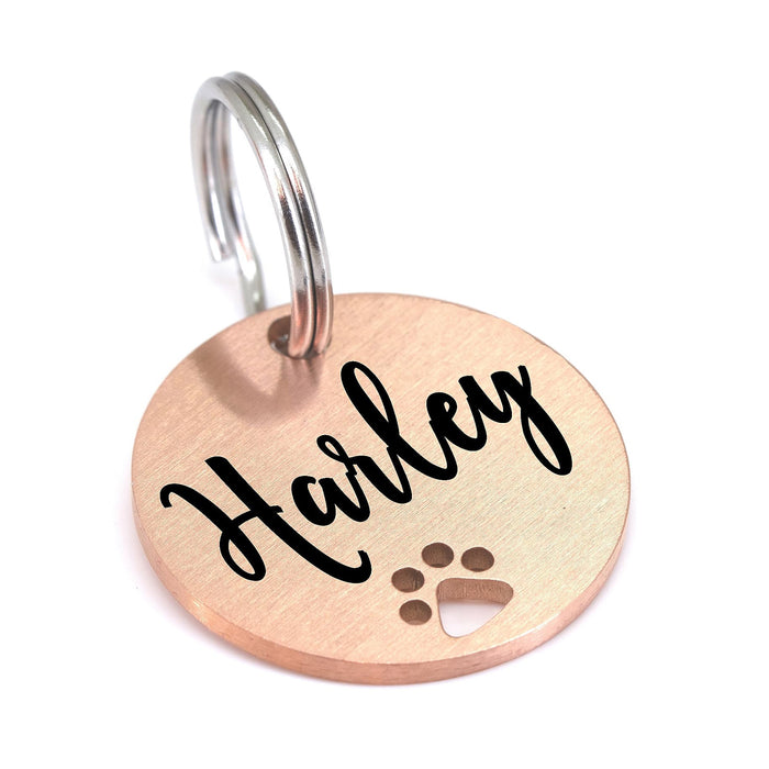 Wholesale Stainless steel pet tag double-sided engraved electroplated hang tag