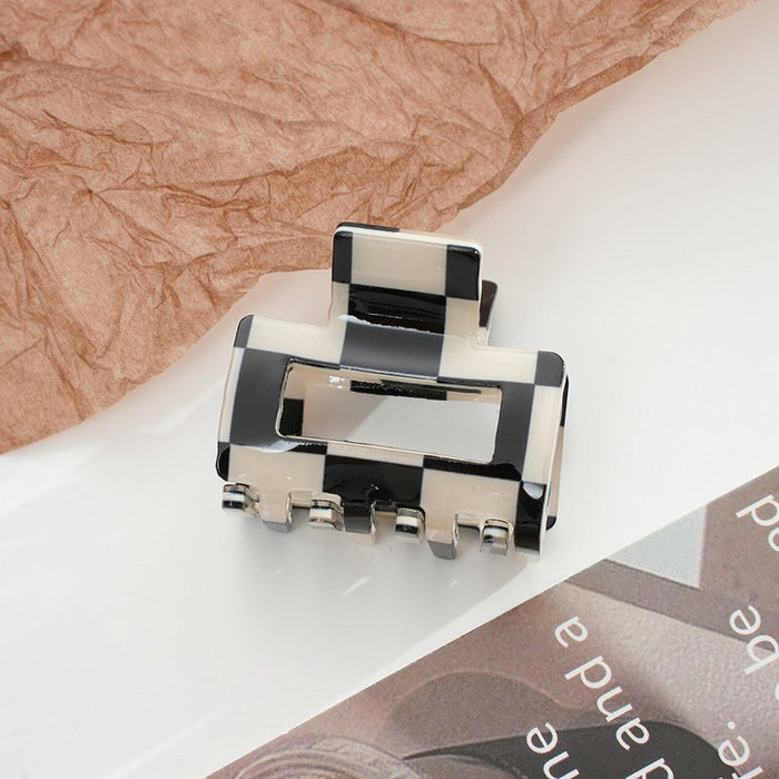 Wholesale Acetate Small Claw Clip Square Star Hollow Mermaid Color Hair Accessory