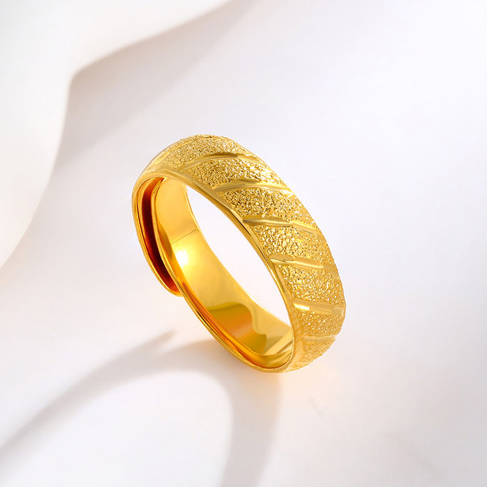 Wholesale Real Gold Plated Open Ring for Men JDC-RS-XP002