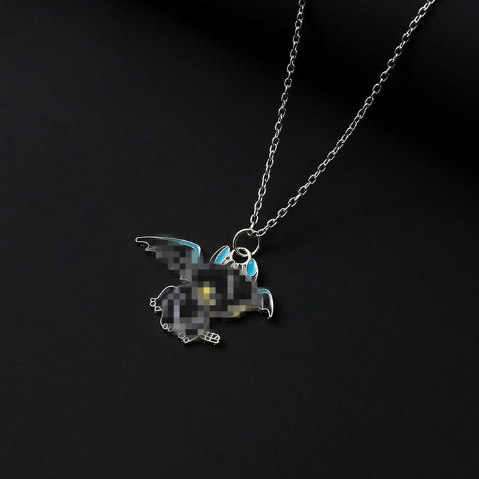 Wholesale Black and White Demon Necklace Women' s Necklace