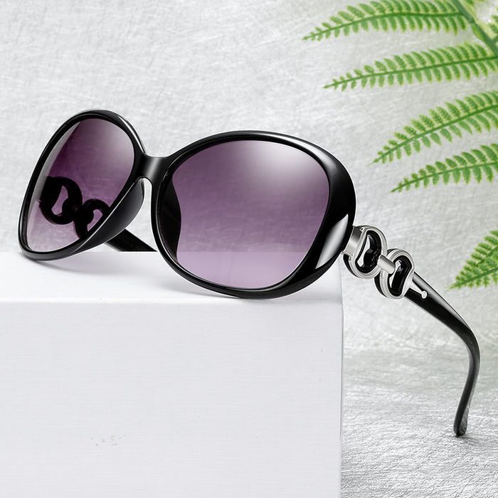Wholesale Fashionable outdoor driving sunglasses with large frame and classic double ring sunglasses