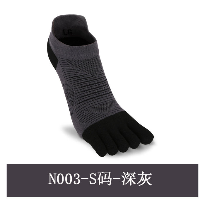 Wholesale breathable sweat-absorbent five-finger socks backrest toe socks short five-toe sports sock