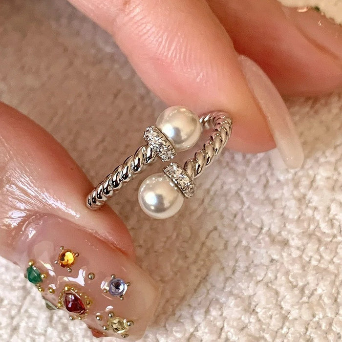 Wholesale Niche design brushed diamond ring, plain silver ring, stacked ring