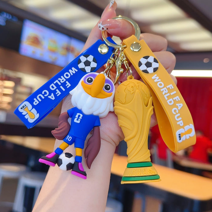 Wholesale Tong fans mascot keychain