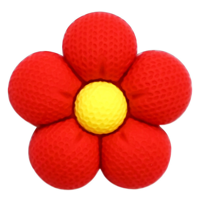 Wholesale Cartoon five petal flower 3D three-dimensional DIY hole shoe buckle PVC soft rubber detachable decorative accessory