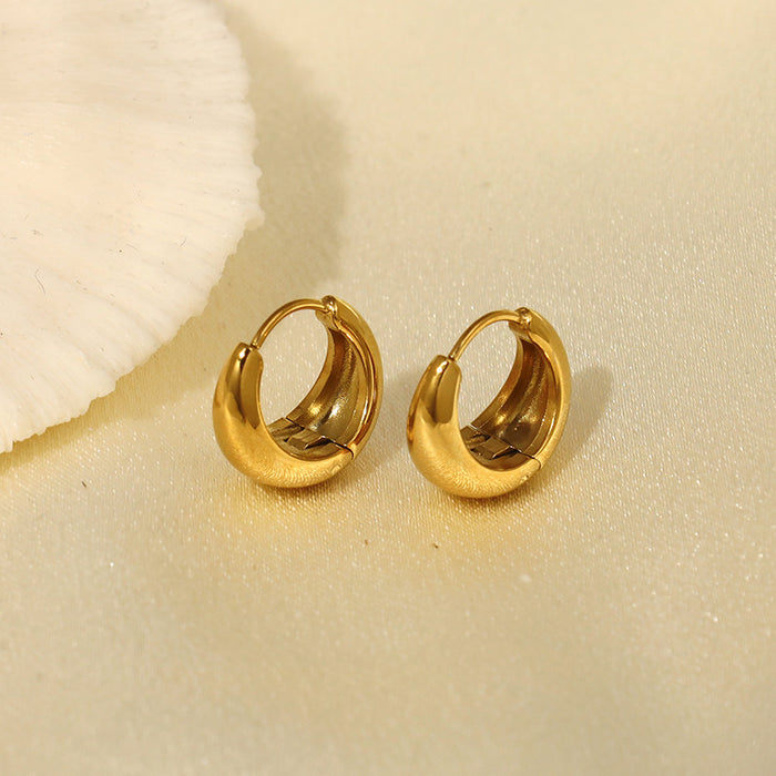 Wholesale  retro  ear buckle simple circle temperament earrings