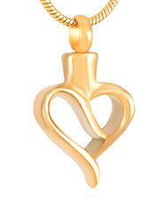 Wholesale Pet commemorative heart-shaped pendant can be opened with a crystal necklace