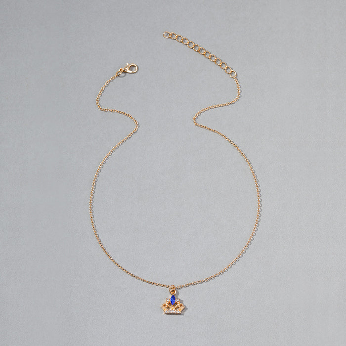 Wholesale Jewelry with diamonds, gemstones, necklaces, fashionable alloy pendants, metal collarbone chains