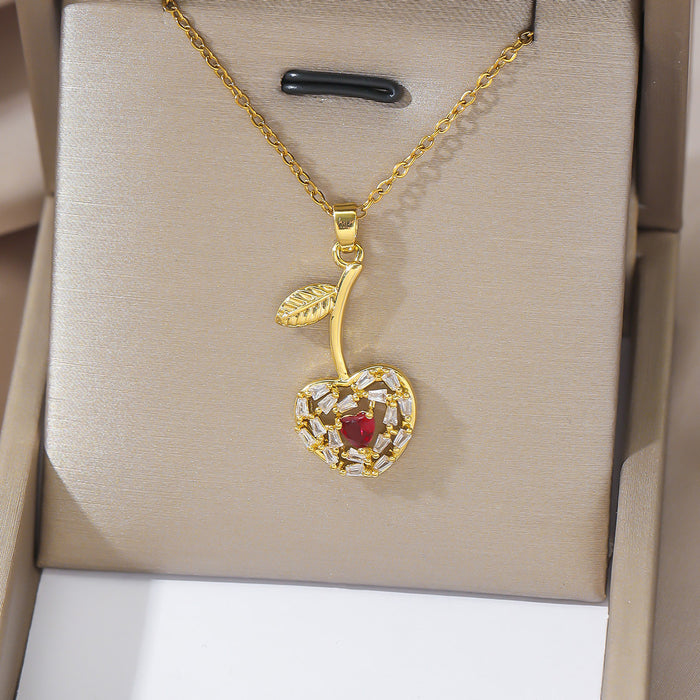 Wholesale Necklace Colored Zircon 26 English Letter Pendant Fashion Letter Pendant Jewelry