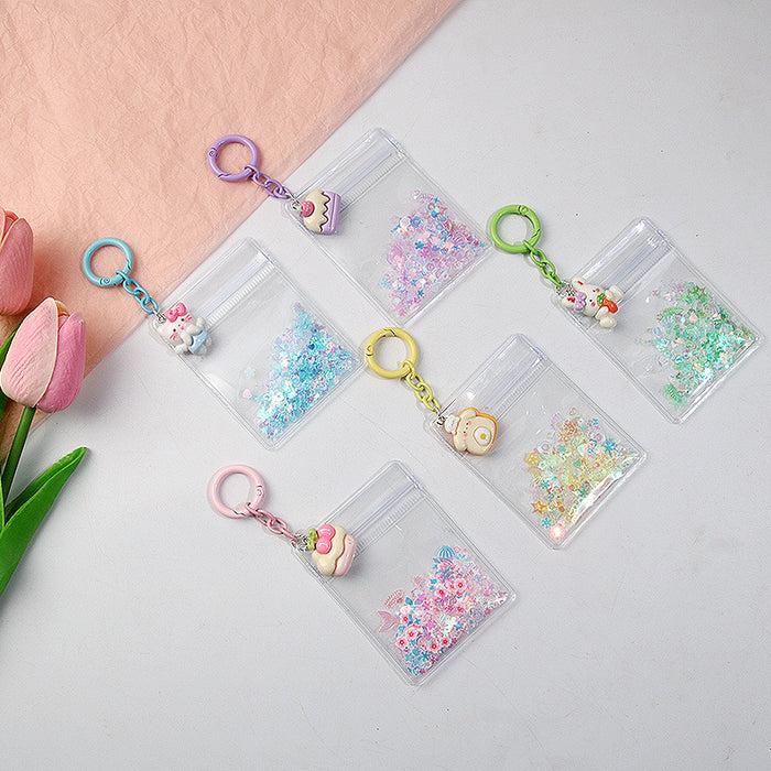 Wholesale Flash Moe Grain Keychain Pendant Cute Bag Hanging Pinch Shake Accessories