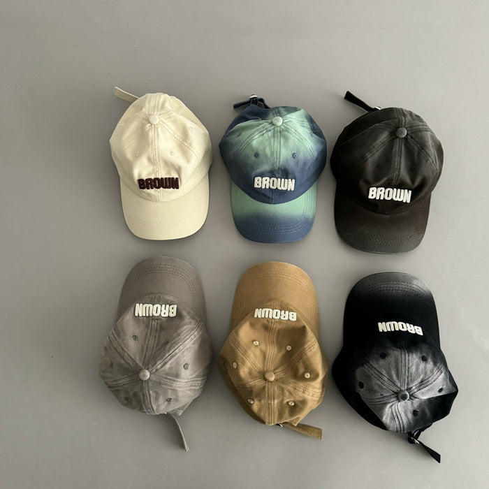 Wholesale Cute Bear Print Kids Baseball Cap Korean Retro Fashion Sun Hat For Boys Girls Outdoor Casual Adjustable Cap