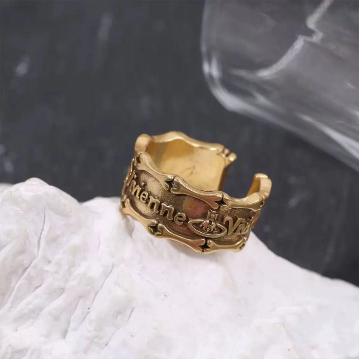 Wholesale  Ring with Enamel and Tiger's Eye Stone