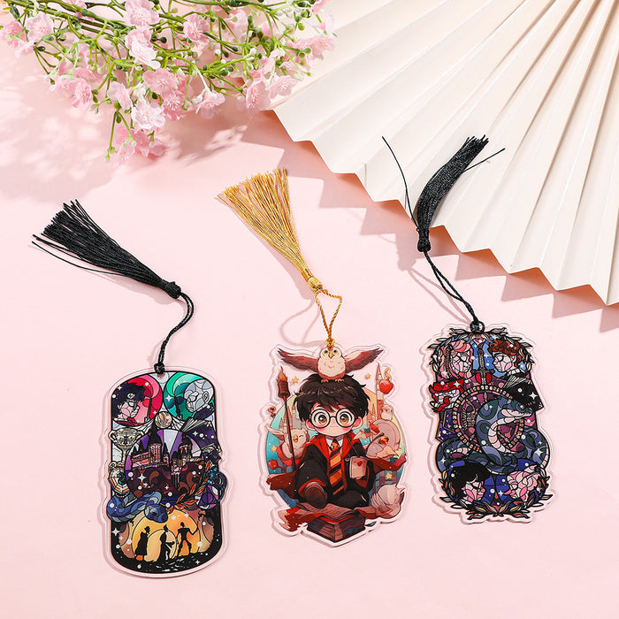 Wholesale Peripheral Bookmark Acrylic Tassel Pendant