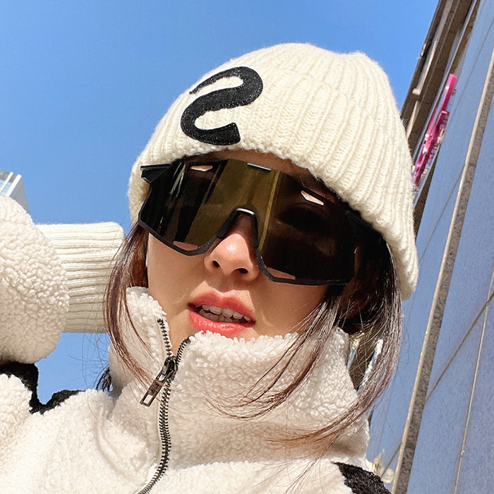 Wholesale Cycling glasses, outdoor sports, windproof and UV resistant sunglasses, frameless sunglasses, day and night dual-use