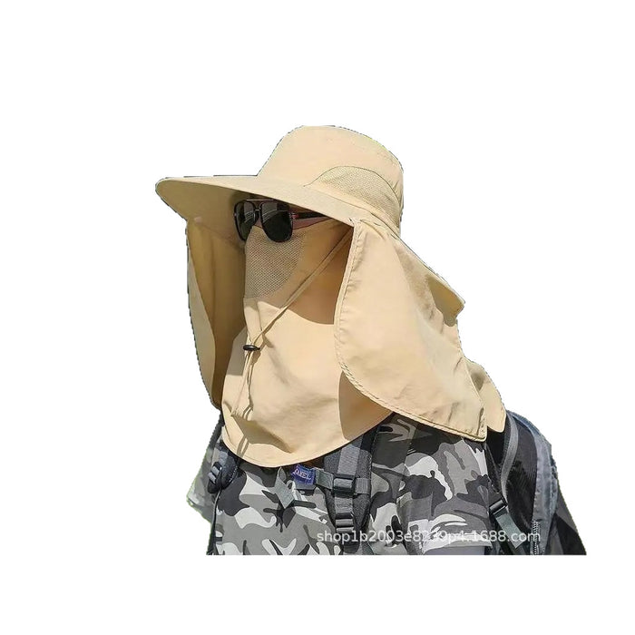 Wholesale Sun Protection Mask Summer Fishing Hat, Face Covering Outdoor Versatile Sun Hat