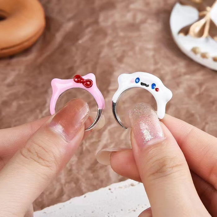 Wholesale Cartoon Open Alloy Ring JDC-RS-TongS005