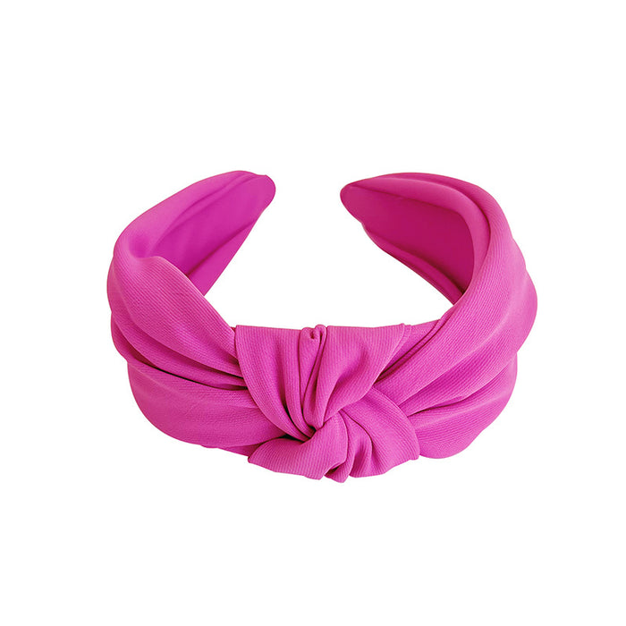 Wholesale Simple Wide Edge Knotted Fabric Headband JDC-HD-MIs018