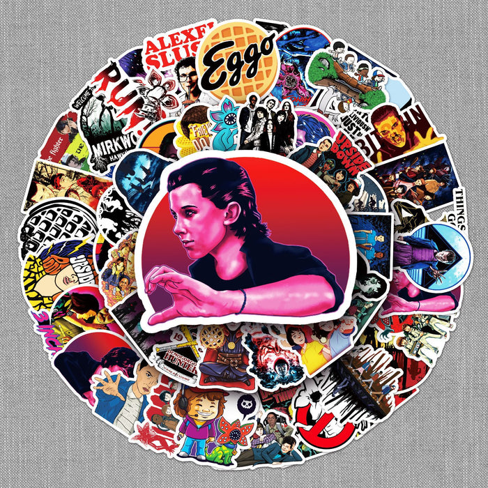 Wholesale 51pcs Cartoon TV series graffiti stickers luggage car motorcycle refrigerator cartoon decorative stickers